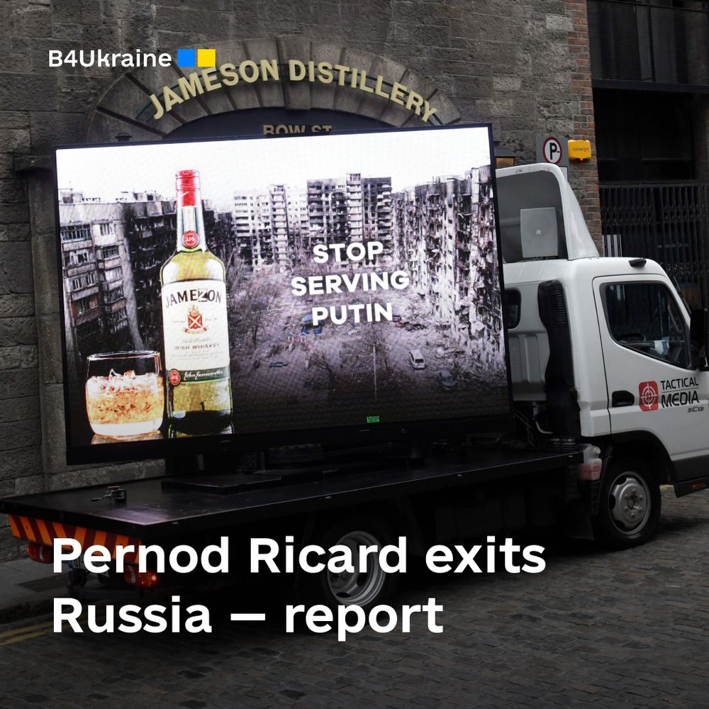 Pernod Ricard preparing to close representative office in Russia, local media reports