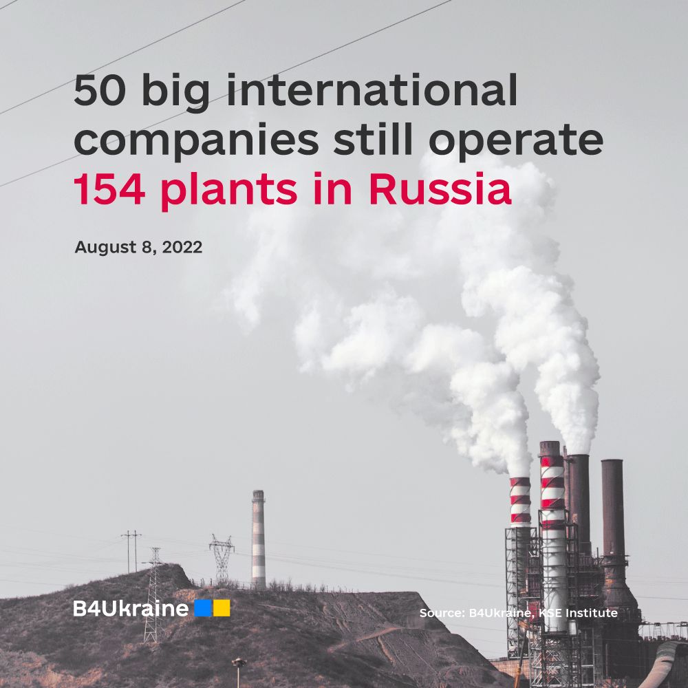Lots of companies still operate production sites in Russia. It is time they reshore and friendshore
