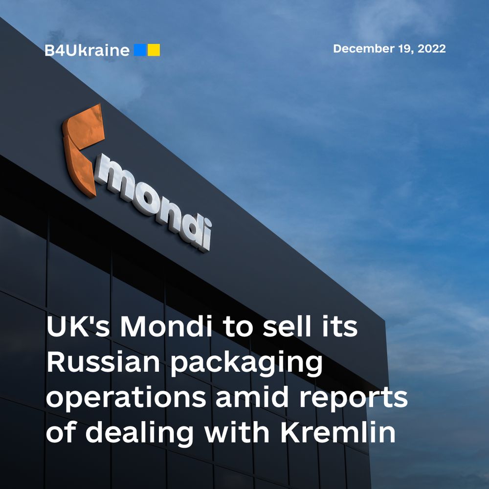 UK's Mondi to sell its Russian packaging operations amid reports of dealing with Kremlin