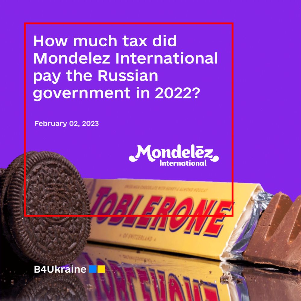 How much tax did Mondelez International pay the Russian government in 2022?