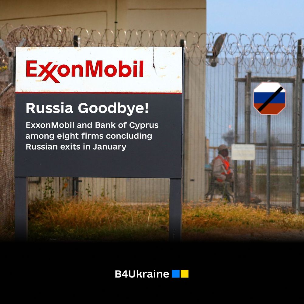 Exxon Mobil and Bank of Cyprus among eight firms concluding Russian exits in January 2024