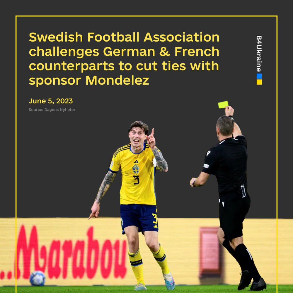 Swedish Football Association challenges German & French counterparts to cut ties with sponsor Mondelez