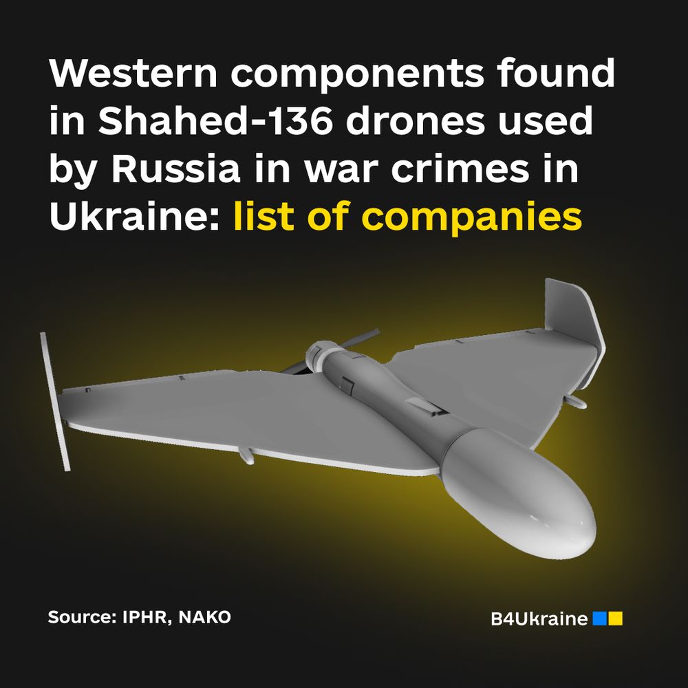 Western components found in drones used by Russia against Ukraine