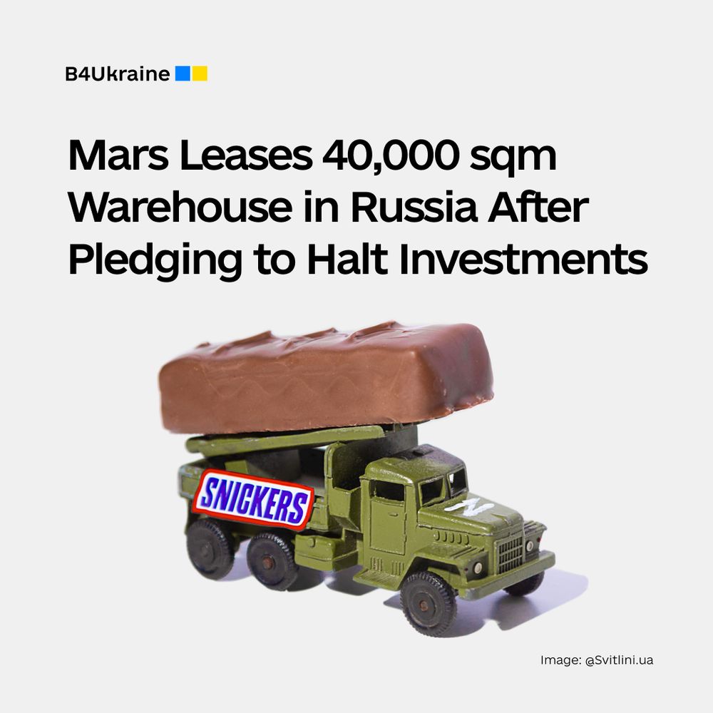 Mars Leases 40,000 sqm Warehouse in Russia After Pledging to Halt Investments