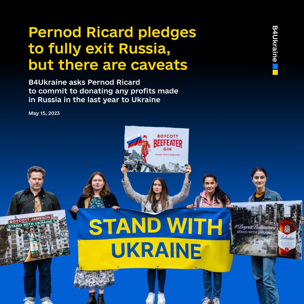 Pernod Ricard pledges to fully exit Russia, but there are caveats