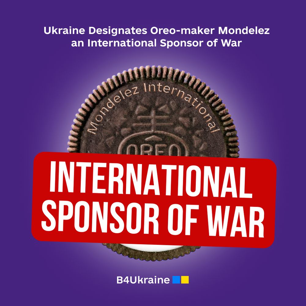 Ukraine Designates Oreo-maker Mondelez an International Sponsor of War