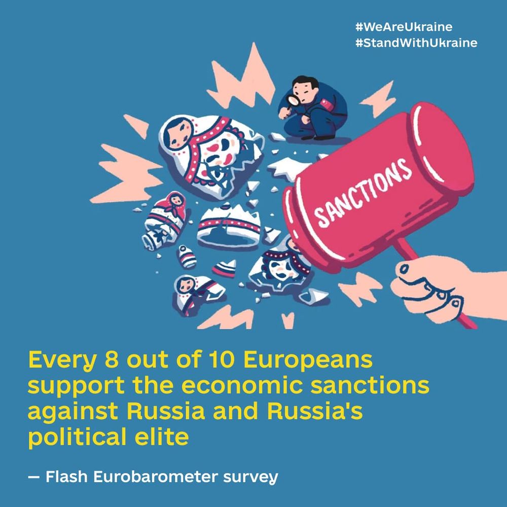 Europeans are widely in favor of unwavering support for Ukraine