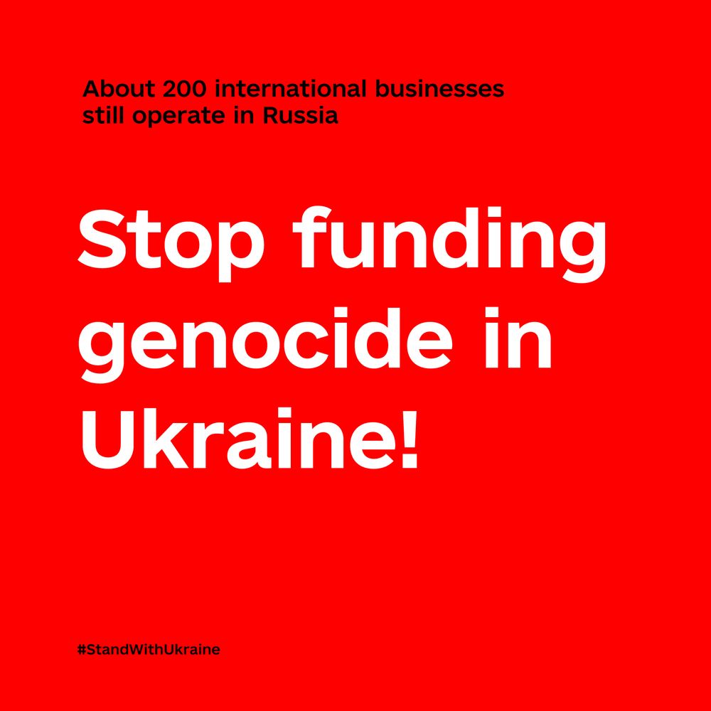 Report the Ukrainian losses in your P&amp;L — stop funding Russia's war!