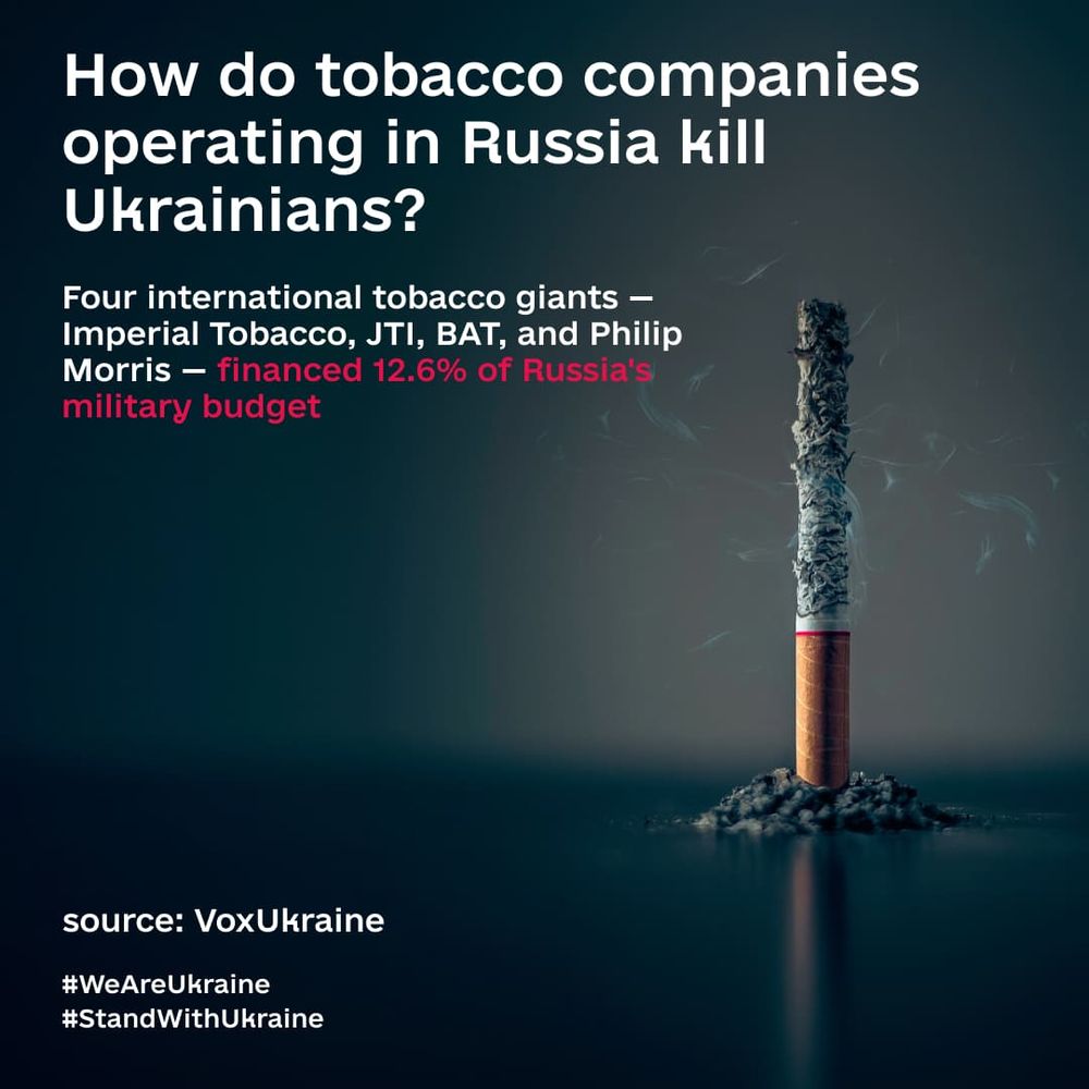 How tobacco companies fund Russian war