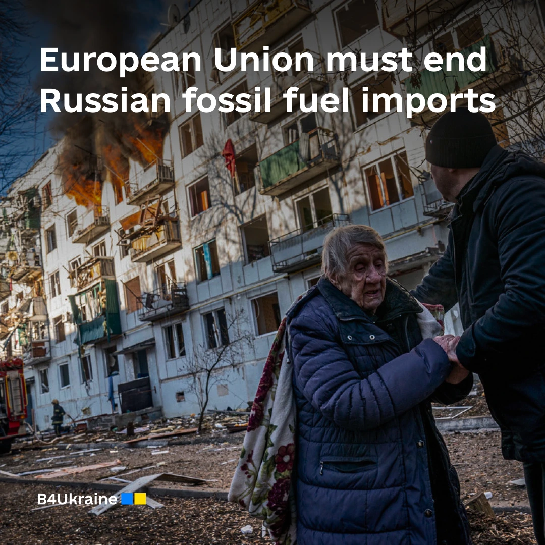 More than 100 European and Ukrainian organizations send an appeal to the European Parliament demanding Russian gas embargo by the end of 2024