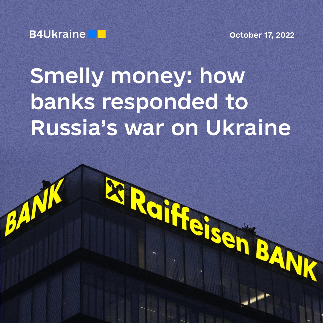 International banks continue to operate in Russia and enable the war against Ukraine