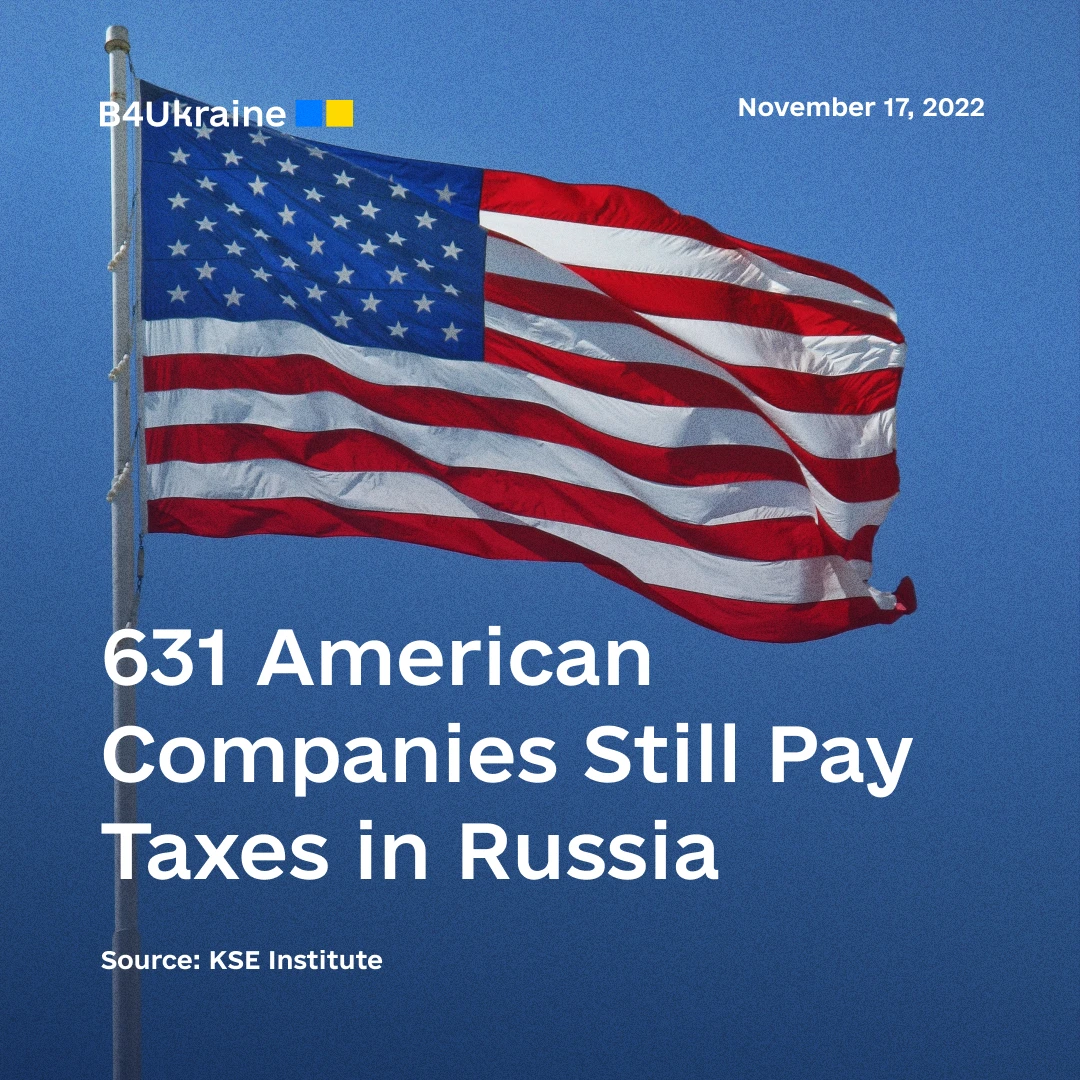 631 American Companies Still Pay Taxes in Russia