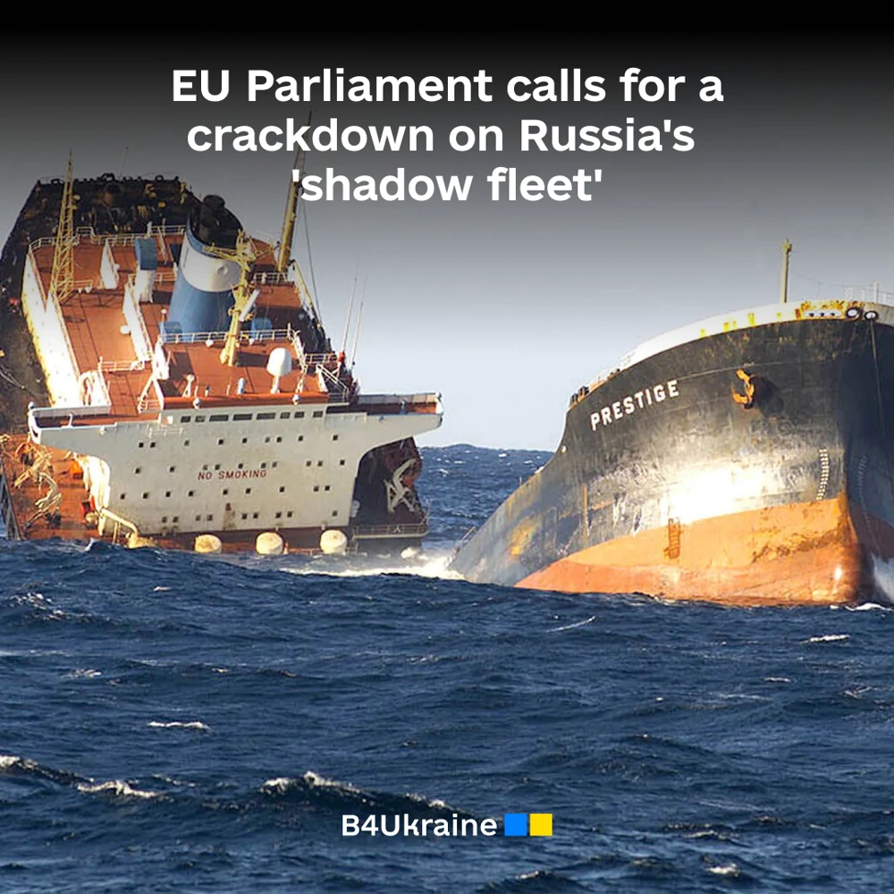 EU Parliament calls for a crackdown on Russia's 'shadow fleet'