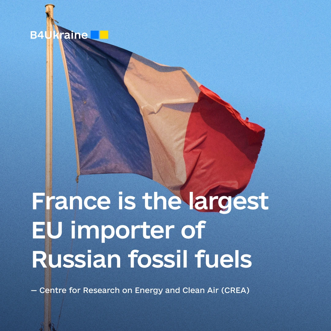 France Leads EU in Russian Fossil Fuel Imports in February