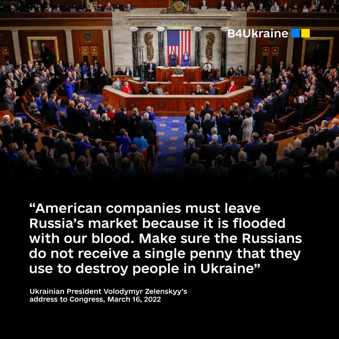 Not a Single Penny: Ending U.S. Corporate Complicity in Russian Aggression & Crimes Against Humanity