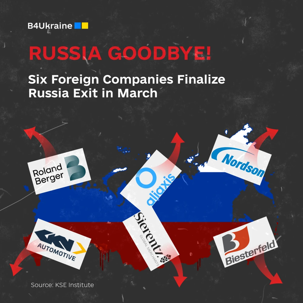 Russia Goodbye. Six Foreign Companies Finalize Russia Exit in March