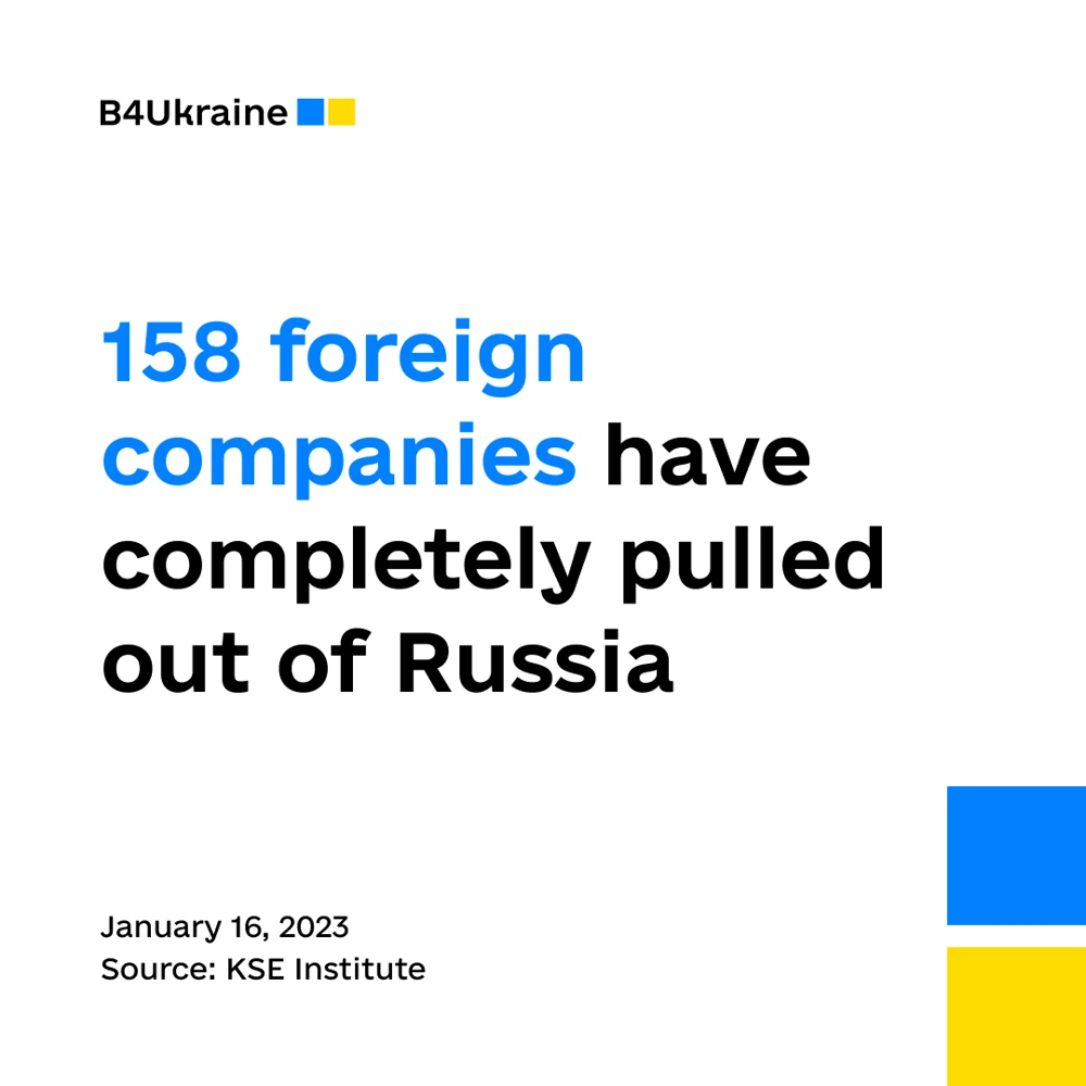 158 foreign companies have completely pulled out of Russia: deals of December