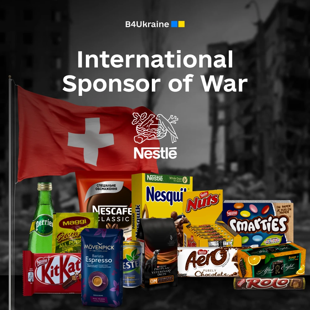 Swiss food giant Nestle is branded “international war sponsor” by Ukraine’s government