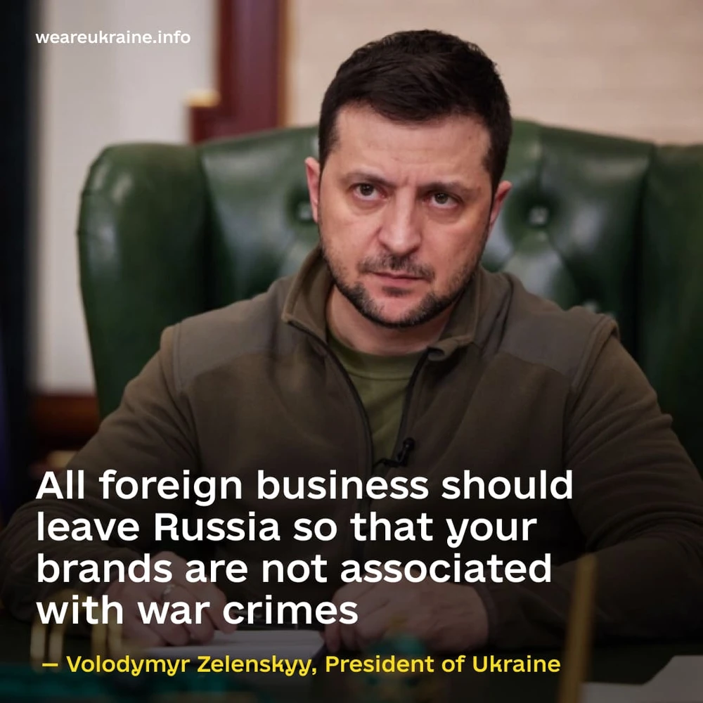 The President of Ukraine calls for sanctions against Russia